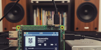 Raspberry PI mit Lautsprechern als Squeezebox